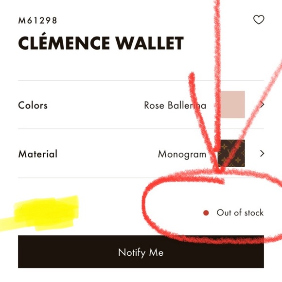 Louis Vuitton Clemence wallet (no longer made) - Picture 15 of 15